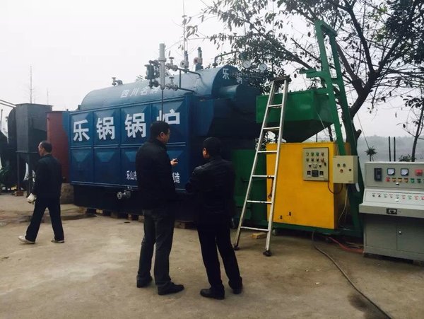 乐山锅炉生物质锅炉试验运行中3